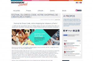 BENSIMON ® Le BLOG Festival du Dress Code votre shopping de créateurs à Paris Bensimon le Blog ®