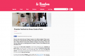 Premier festival du Dress Code à Paris le Bonbon